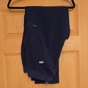 Figs Deep Blue Scrub Pants with Multiple Pockets
